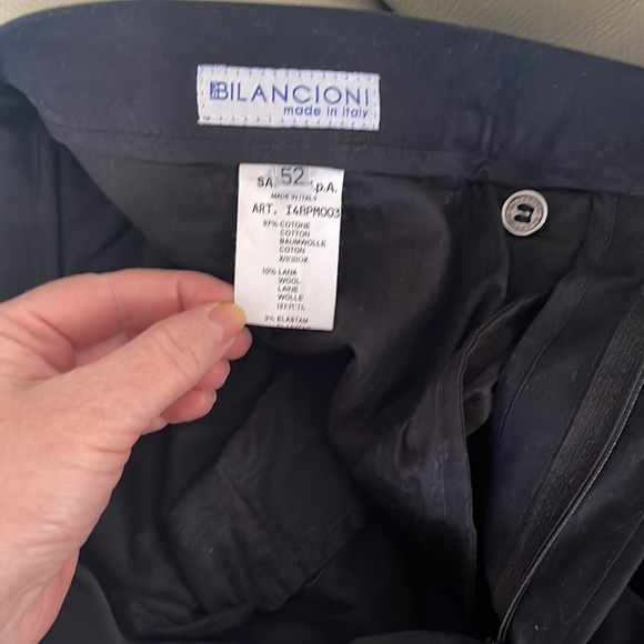 Bilancioni New without tags Men’s cotton pant with zipper pockets stitch details - Picture 5 of 6